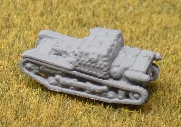 TS0010 L3/CV35 tankette with twin Mg`s. Pack of 1 3D resin model